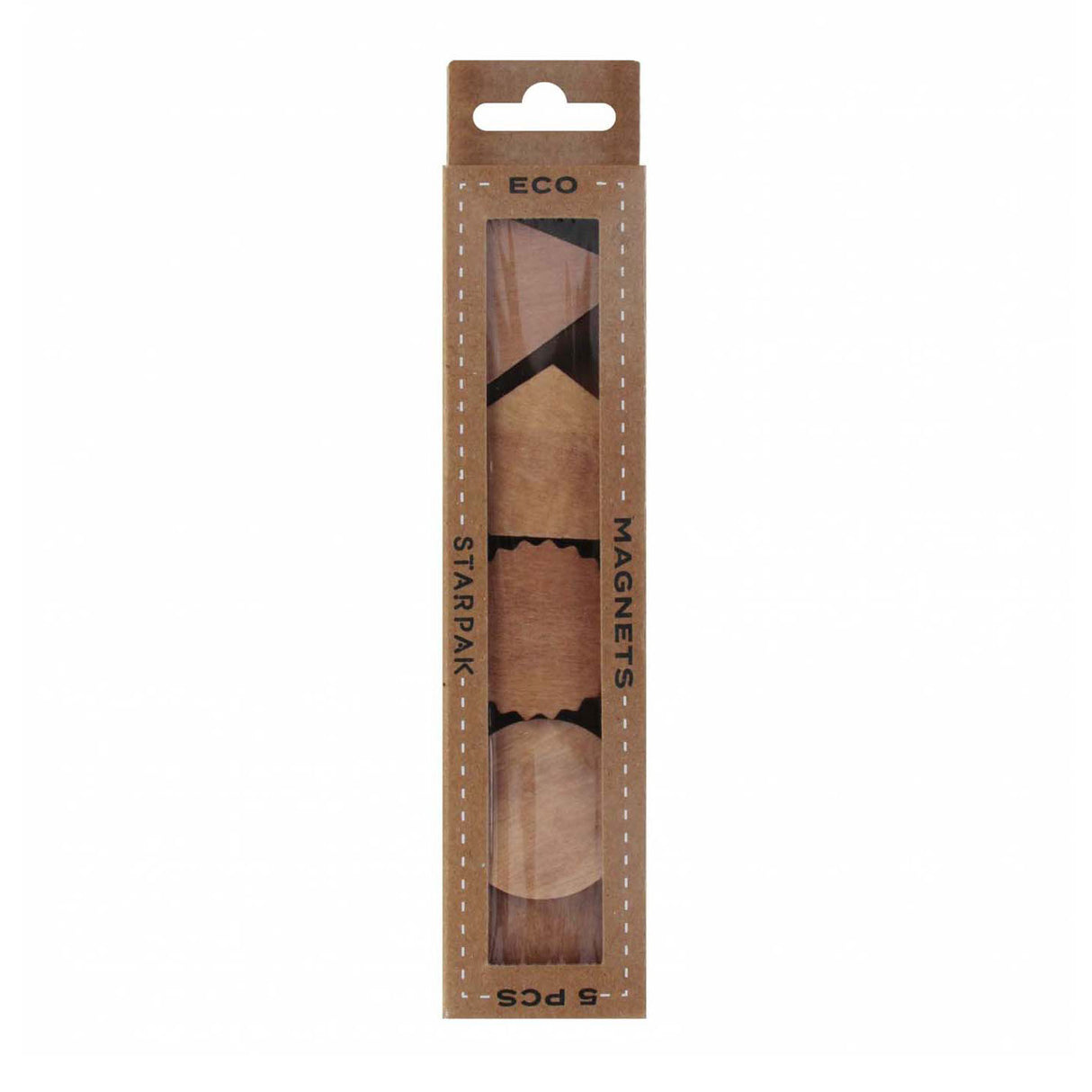 Wooden magnets 3cm, 5pcs.