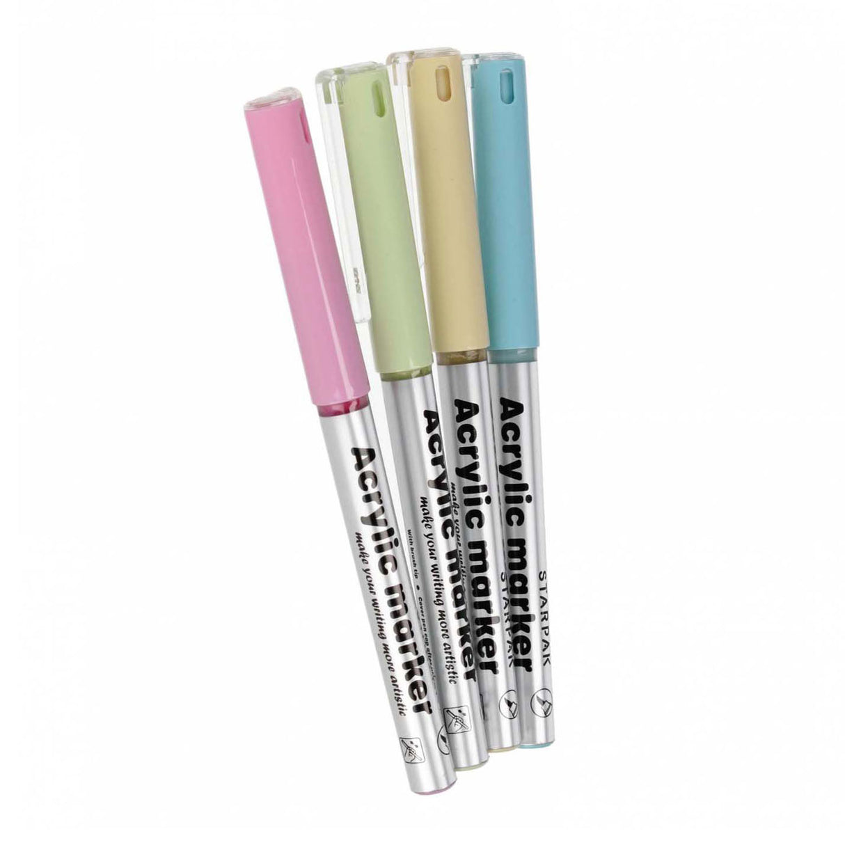 Acryl Pastellmarker, 4 Stéck.