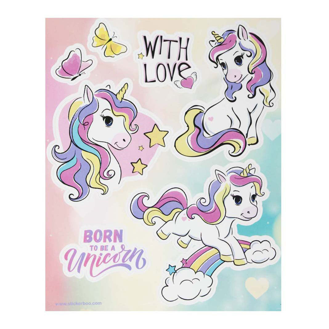 Window stickers unicorn, 16x21cm