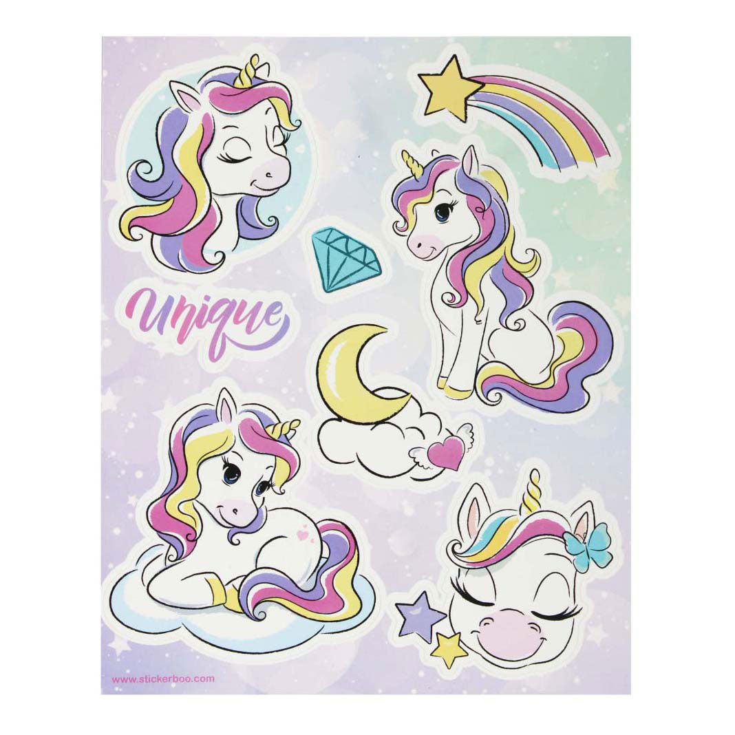 Window stickers unicorn, 16x21cm