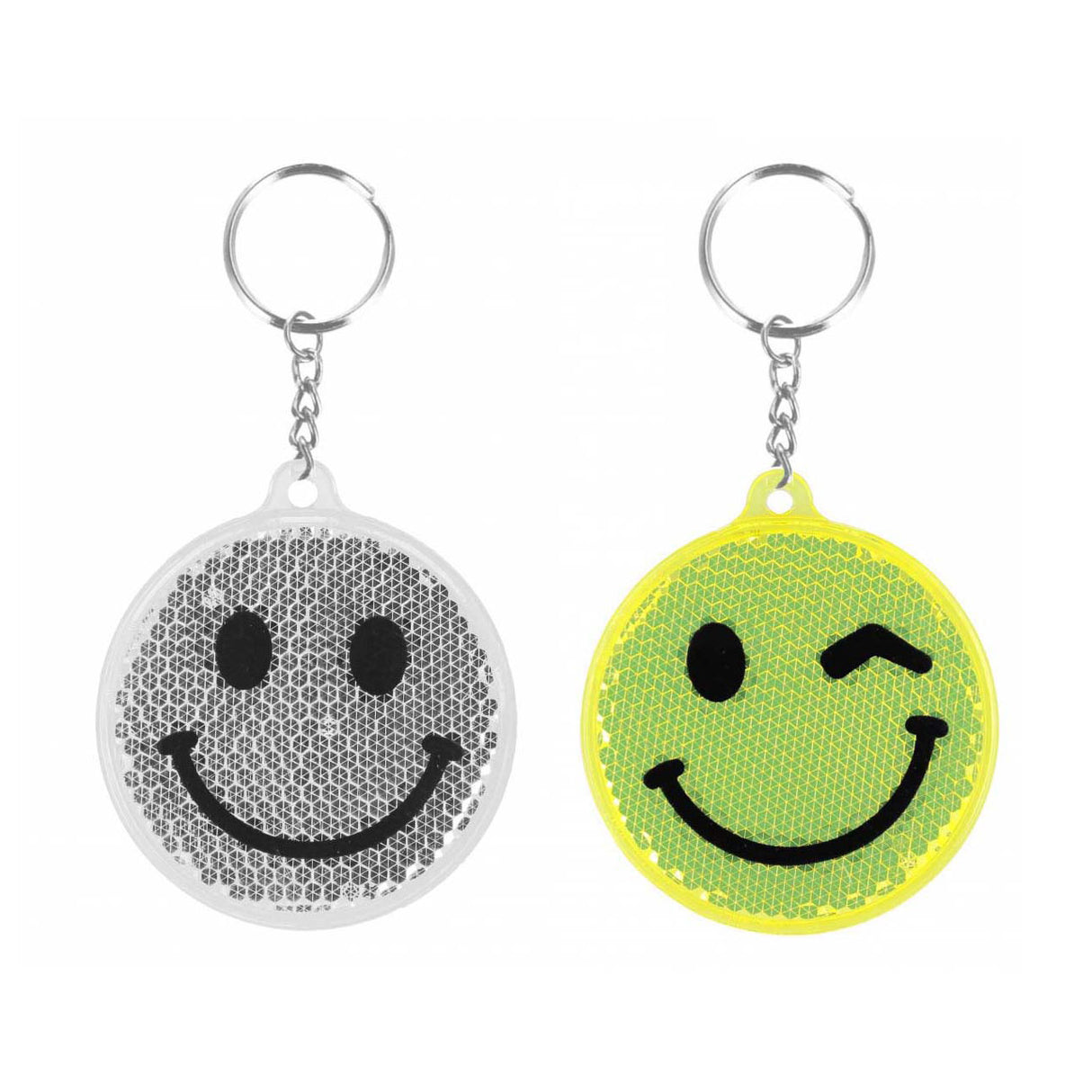 Reflective keychain emoticon, 12pcs.