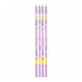 Hb pencil with eraser unicorn, 4 pcs.