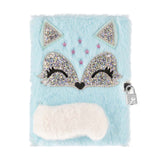 Plush diary with lock a5
