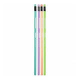 Hb triangular pencil with eraser pastel, 4pcs.