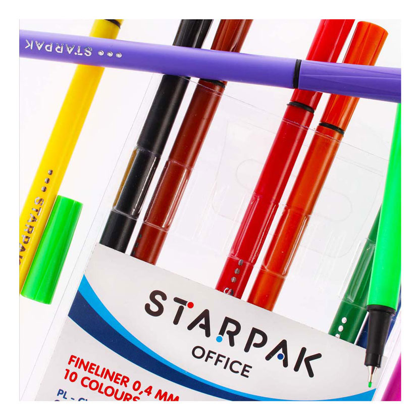 Fineliner round 0.4mm, 6 pcs.