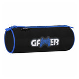 Pencil case gamer round black