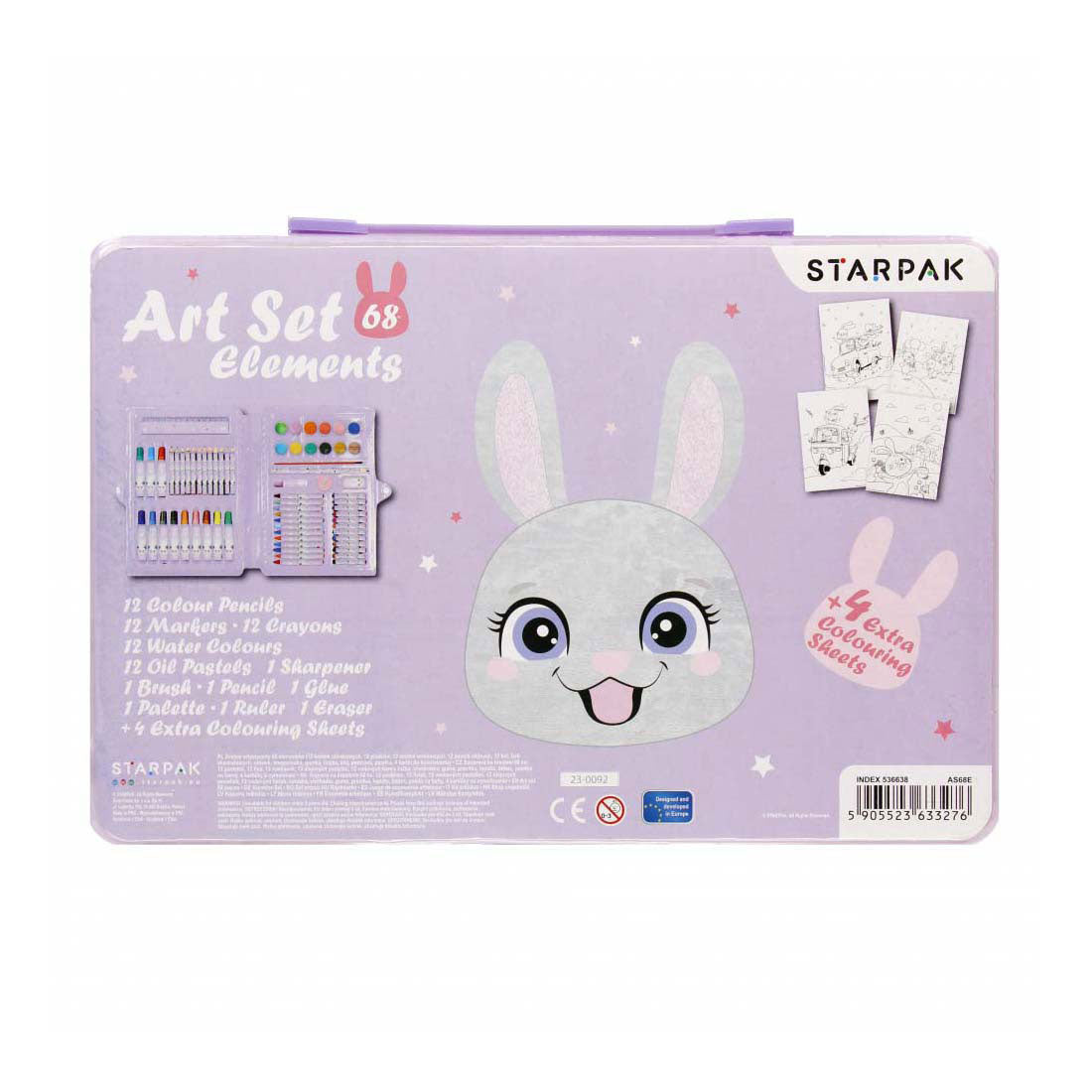 Creative set rabbit, 68 pieces.