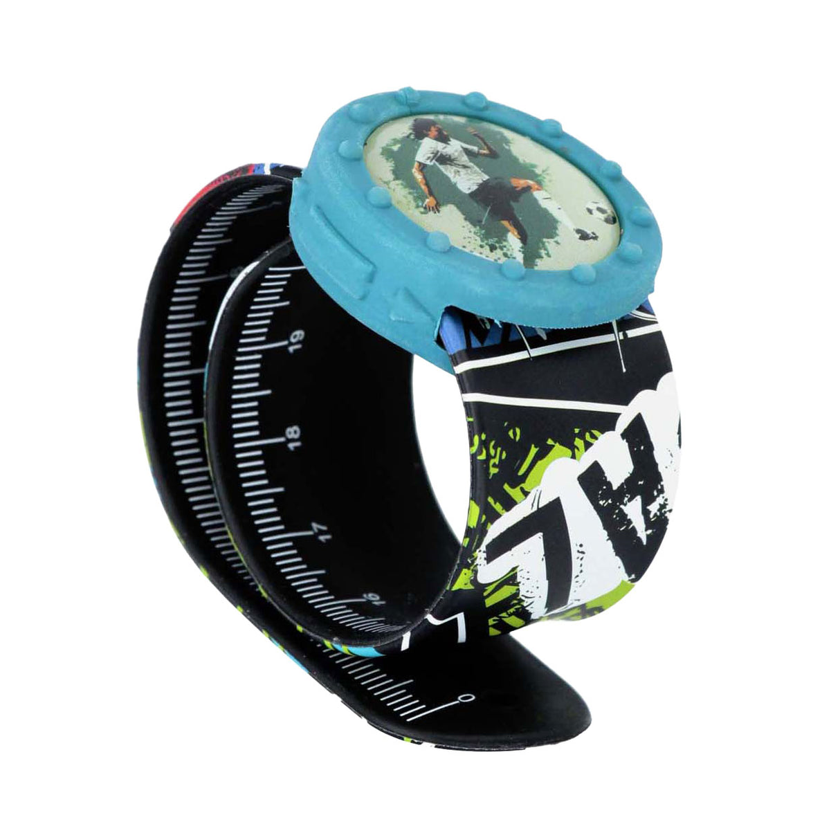 Slap bracelet ruler with eraser boy