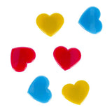 Magnets heart, 6 pcs.