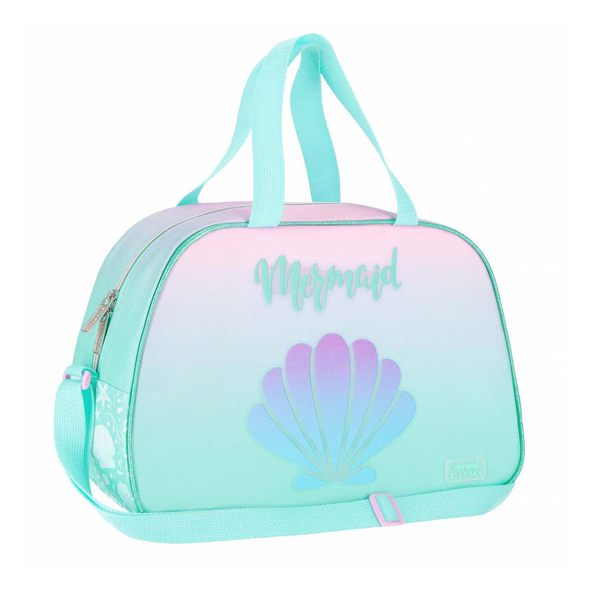 Shoulder bag with shell motif