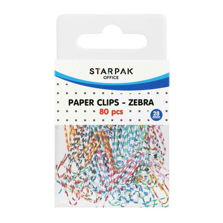 Rc papelips zebra 28mm, 80pcs.