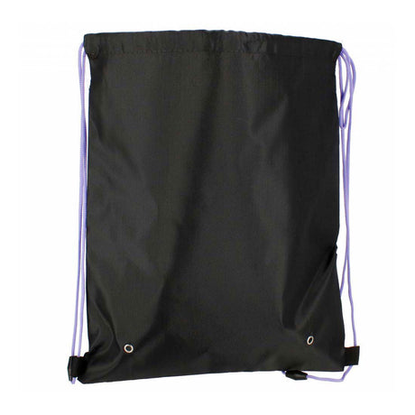Bolsa de ginástica unicórnio preta
