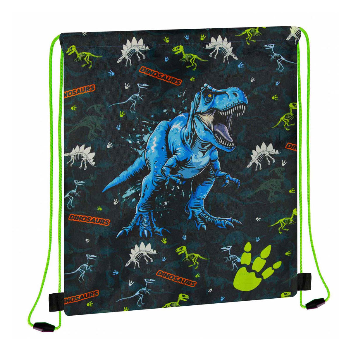 Dinosaur gym bag with legs