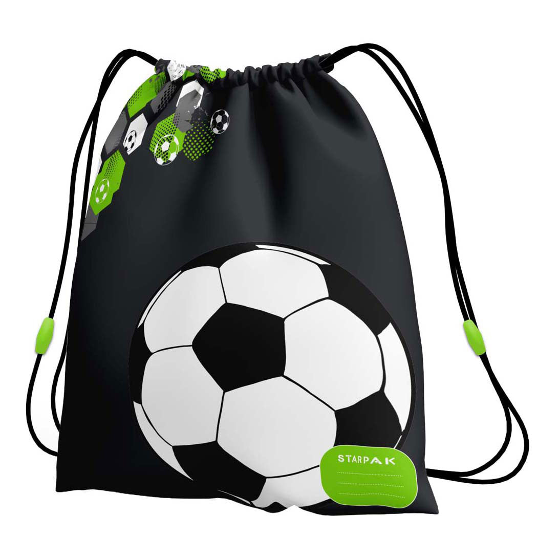 Gym bag football with ball green
