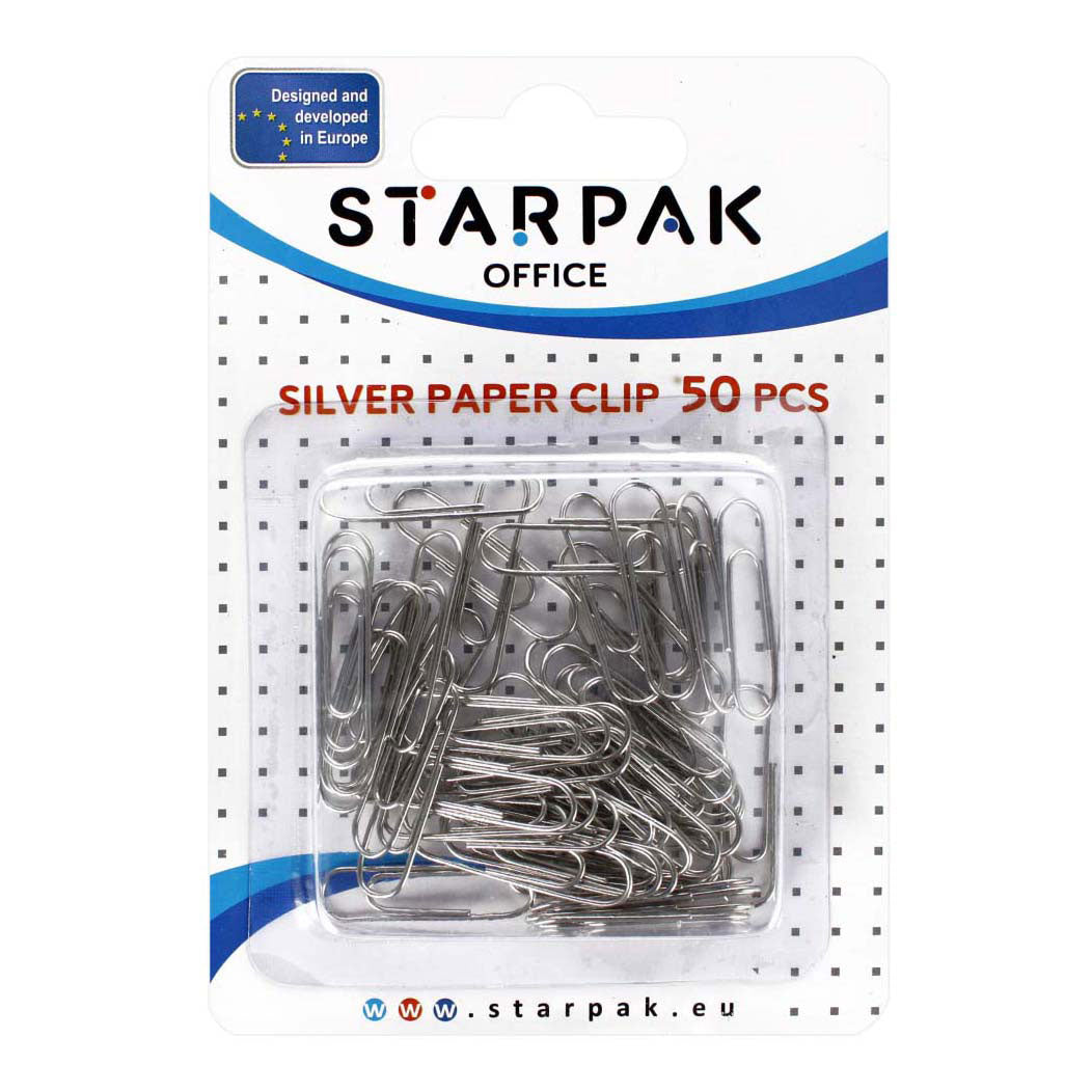 Rc papelip silver 28mm, 50pcs.