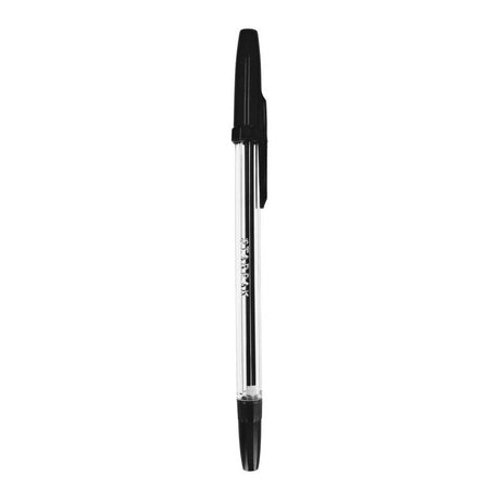 Ballpoint pen with black cap, 50 pcs.