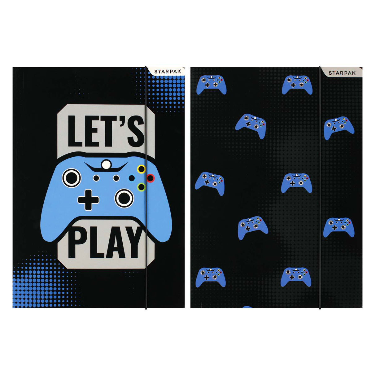A4 game folder with elastic