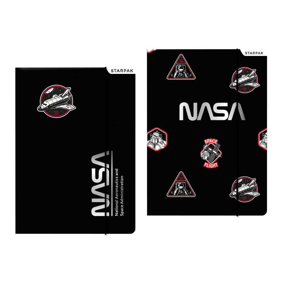 Folder with elastic A4 NASA