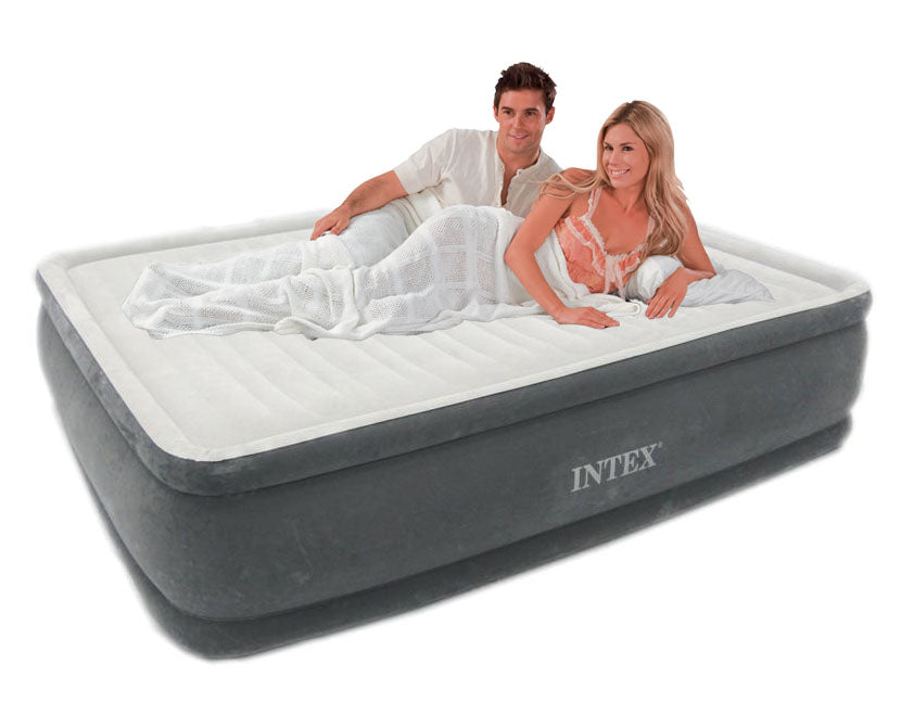 Pluscia comfort intex elevata a un doppio letto