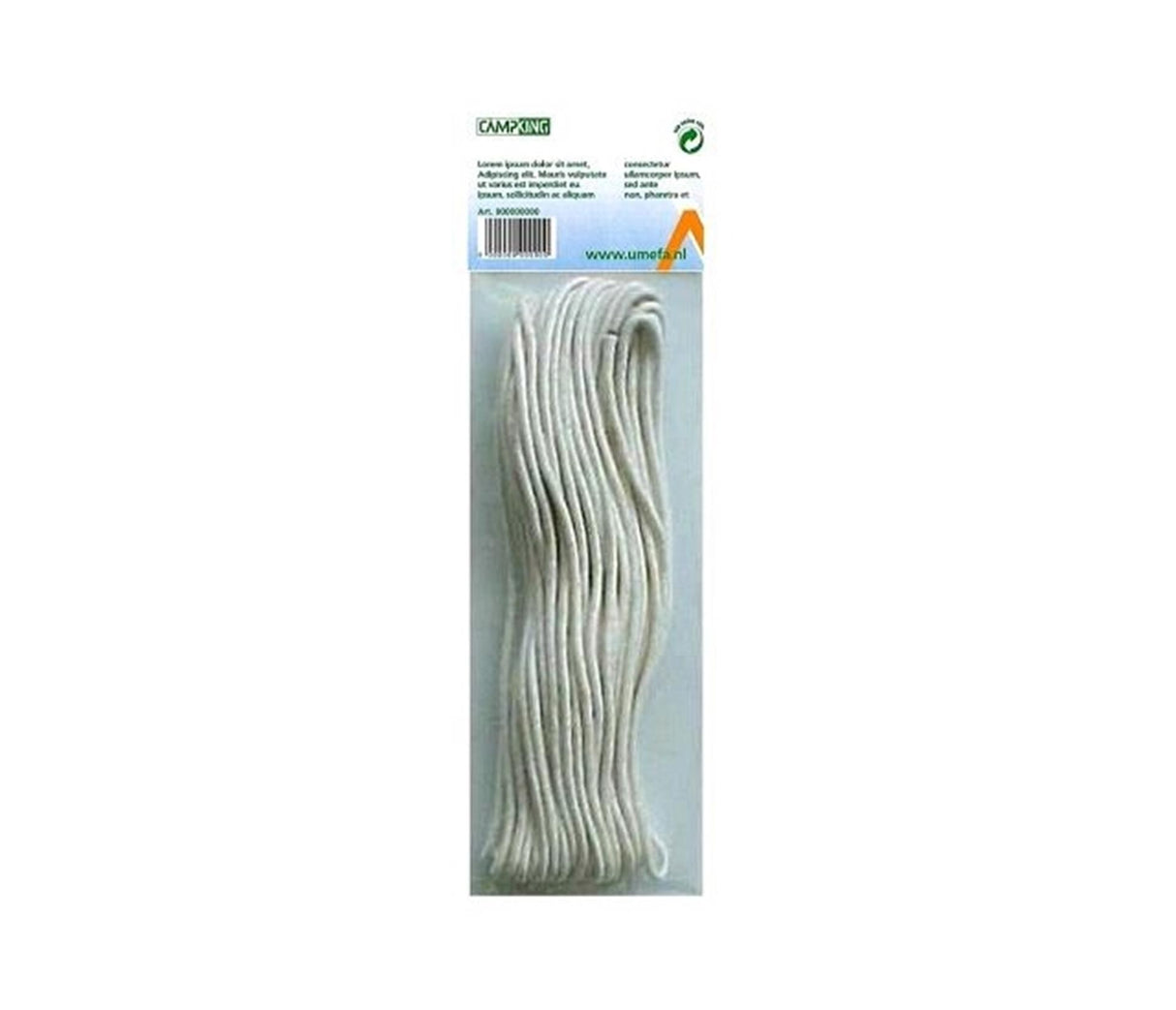 Camping umefa guy line bomull 3 mm x 20 m