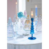 Decoris Statue Chrëschtbeemchen Glas iriserende 23cm