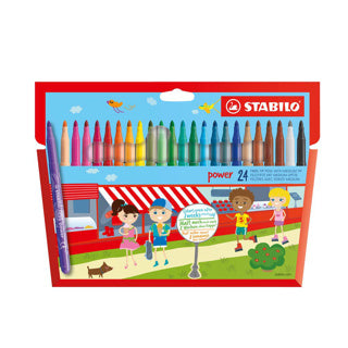 Stabilo power - felt-tip pen - set of 24 pieces