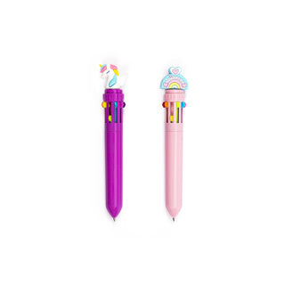 Dream pop set of 2 multicolor pens unicorn | 6 pieces