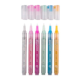 Bruynzeel Glitter Filzstift Pastell 6 Stécker | 3 Stéck