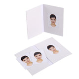 Benel passport photo holders plain white 500 pcs.