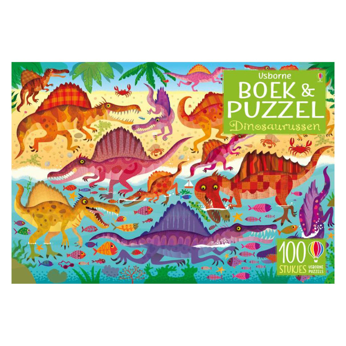 Dinosaurierbuch und Puzzle