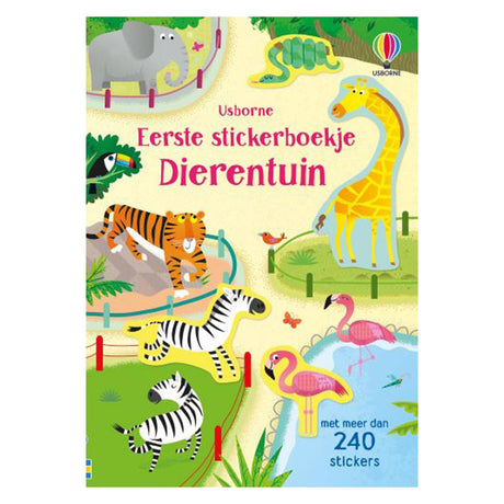 Pierwsza książka z naklejkami wydawcy WPG, zoo. 3+