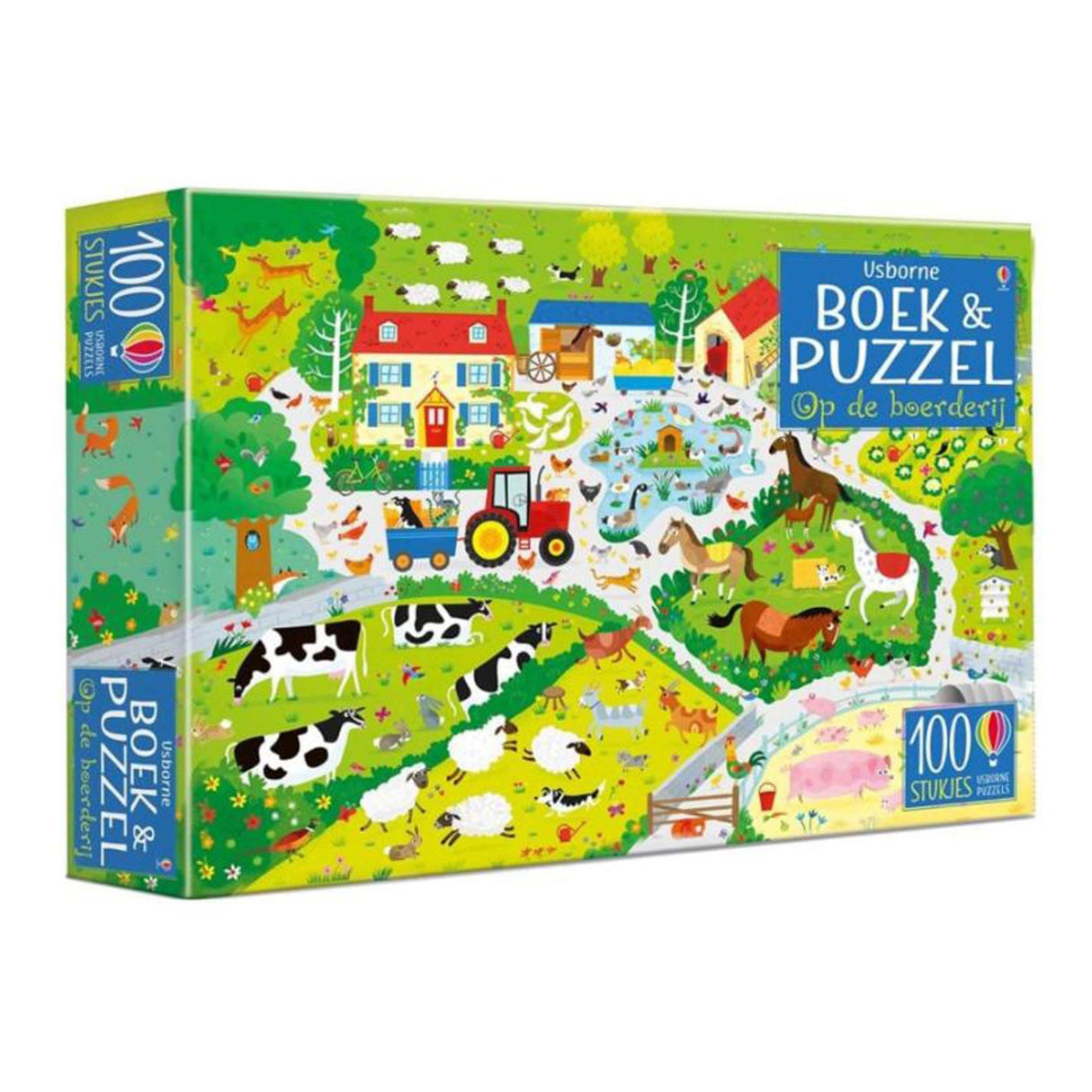 Livre et puzzle à la ferme