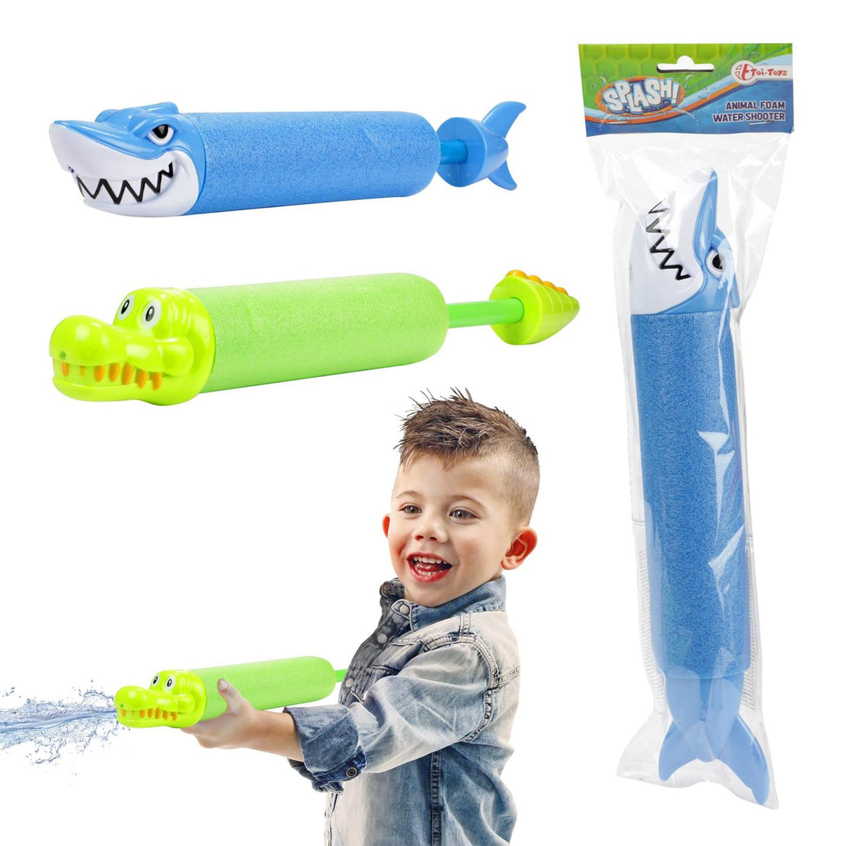 Splash water squirter water gun long animal