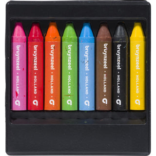 Bruynzeel kids wax crayons set 8