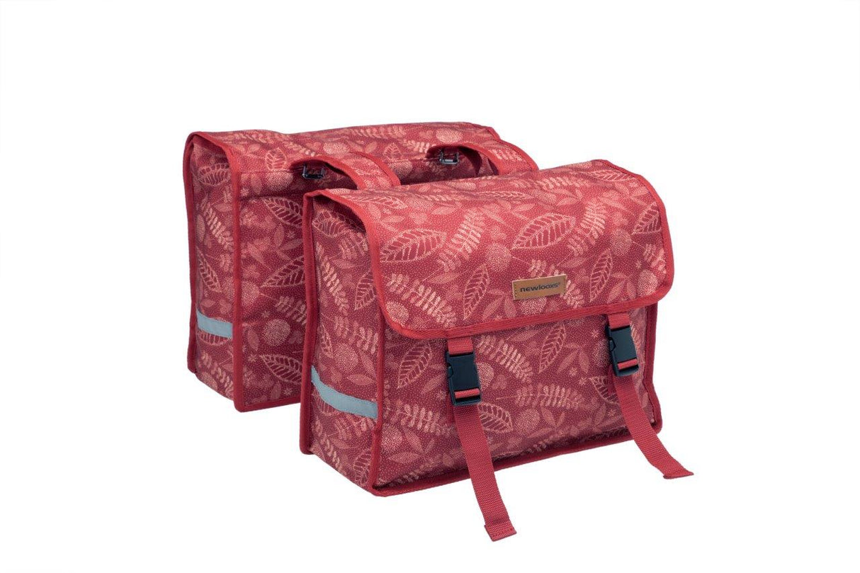 Newlooxs Ny dobbel sykkelpose Fiori Double Red