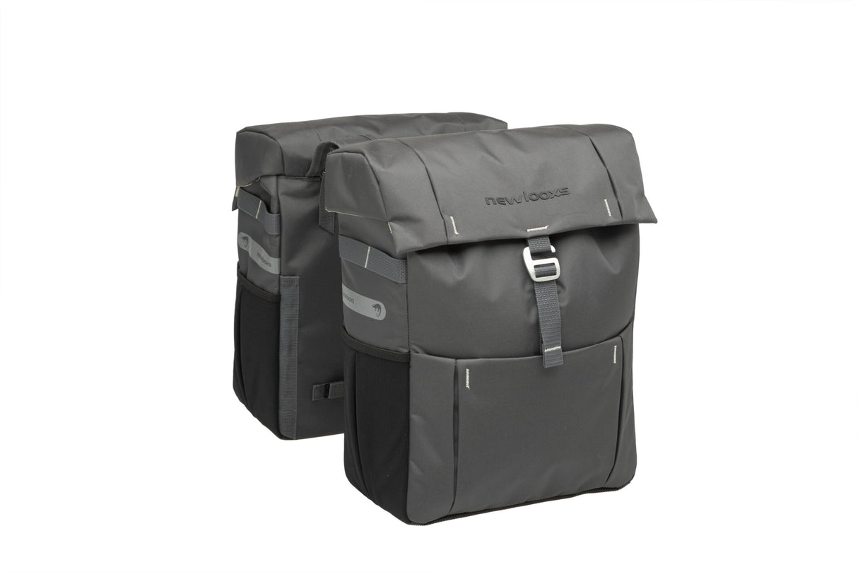 Vigo Double - Sporty double bicycle bag, gray