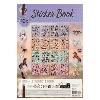 Creative craft group horse sticker book - 900+pcs.