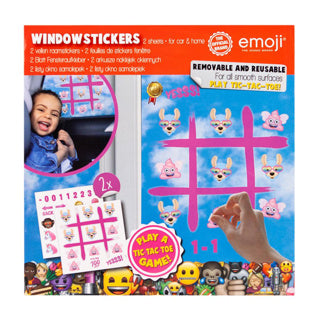 Vindusklistremerker emoji assortert | 24 stykker