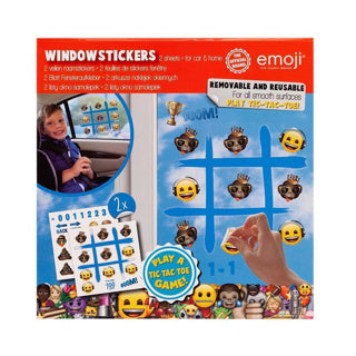 Vindusklistremerker emoji assortert | 24 stykker