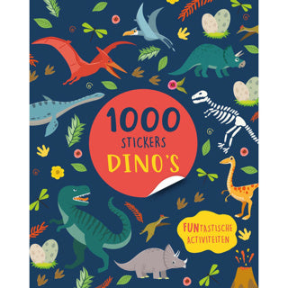 Buchaufkleberbuch 1000 Aufkleber Dinosaurier | 2 Stk
