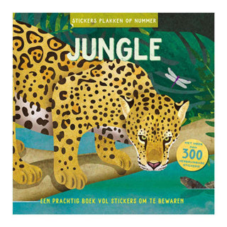 Book sticker by number jungle | 2 pcs