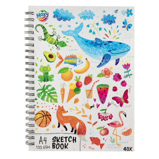 Carnet de croquis de groupe d'artisanat créatif a4, 40 feuilles