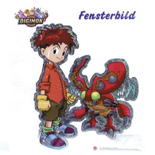 Fönsterdekal digimon stor | 10 stycken