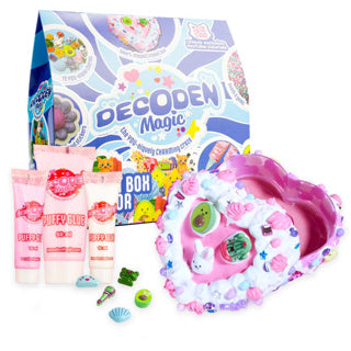 Gear2play Decoden Magie - Klassesch: Trinket Box Creator - Häerz Schmuckbox Handwierksset - puffy Klebstoff, Perlesticker