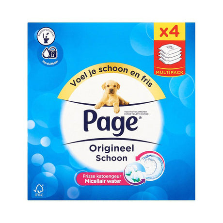 Page moist toilet paper refill 42 sheets (4 pieces)
