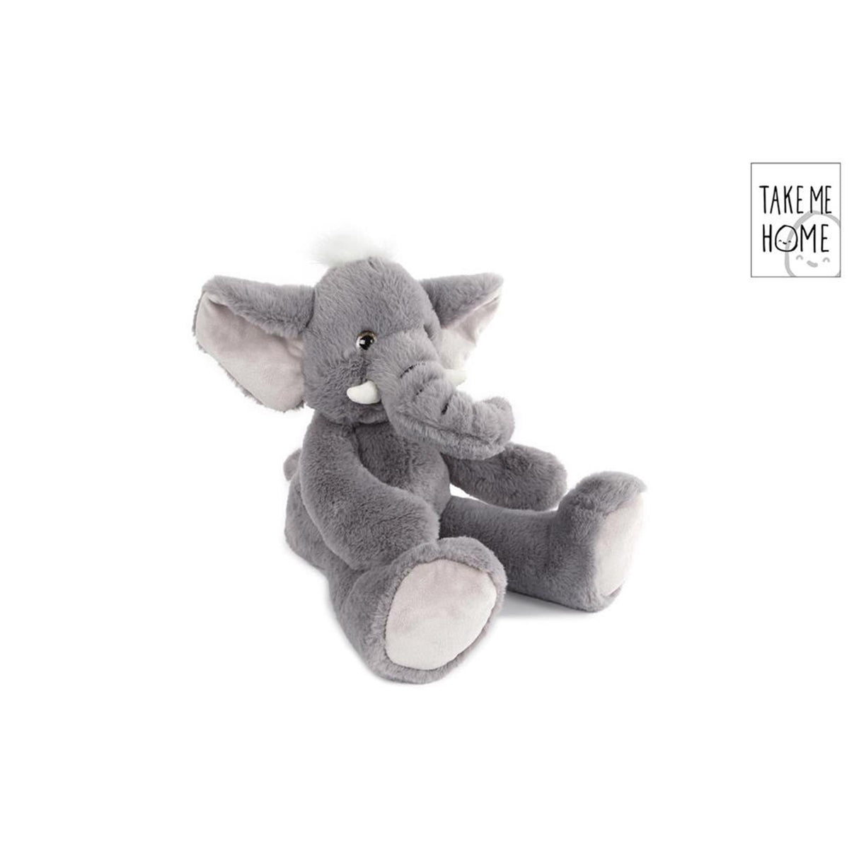 Take me home elephant plush gray 22cm