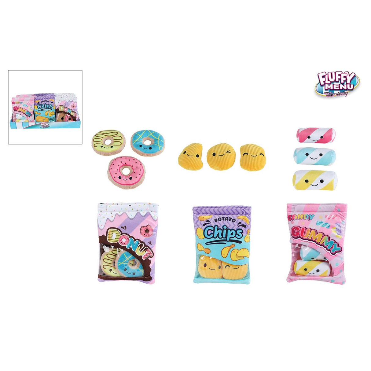 Flauscheg Menü Snackbeutel Plüsch 21cm