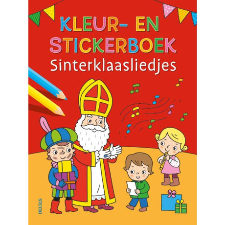 Amhrán Sinterklaas leabhar dathúcháin agus greamáin Delta