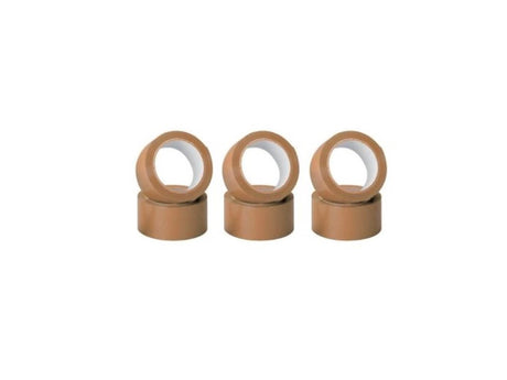 Everglue Verpackungsband Braun 66m x 50mm 6pcs.