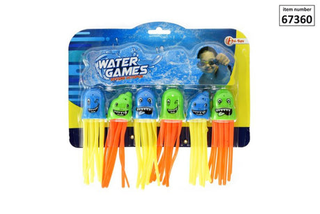 Toi-toys toi zabawki nurkujące ośmiornice, 6 sztuk na karcie